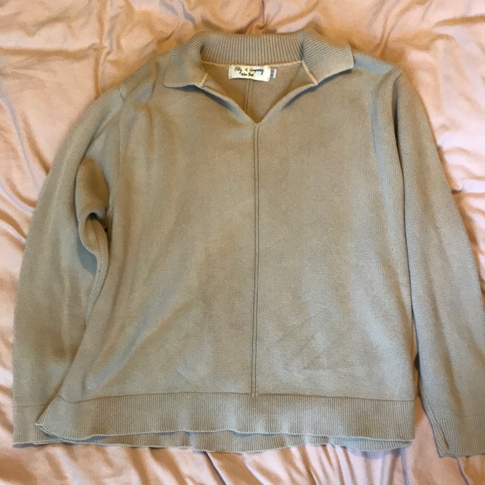 Tan collared sweater